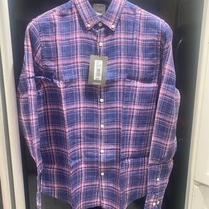 Baird Mcnutt Prestigious Linen Woven Shirt Sz M